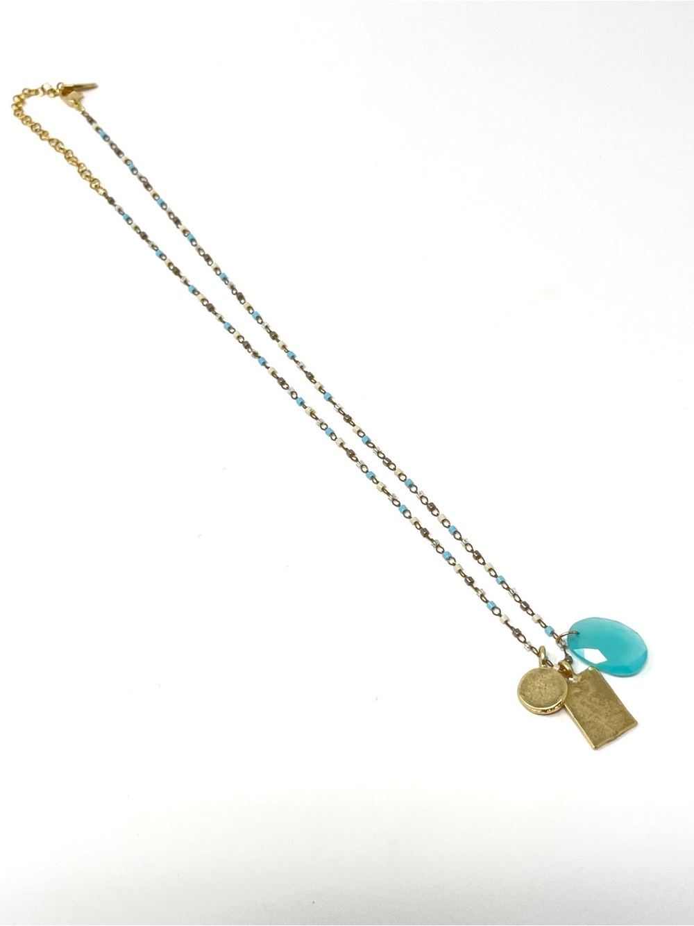New Anthropologie x Serefina Bohemian Charm Necklace Gold - Picture 4 of 5